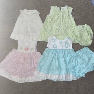 Vintage baby dresses lot of 4 bundle
